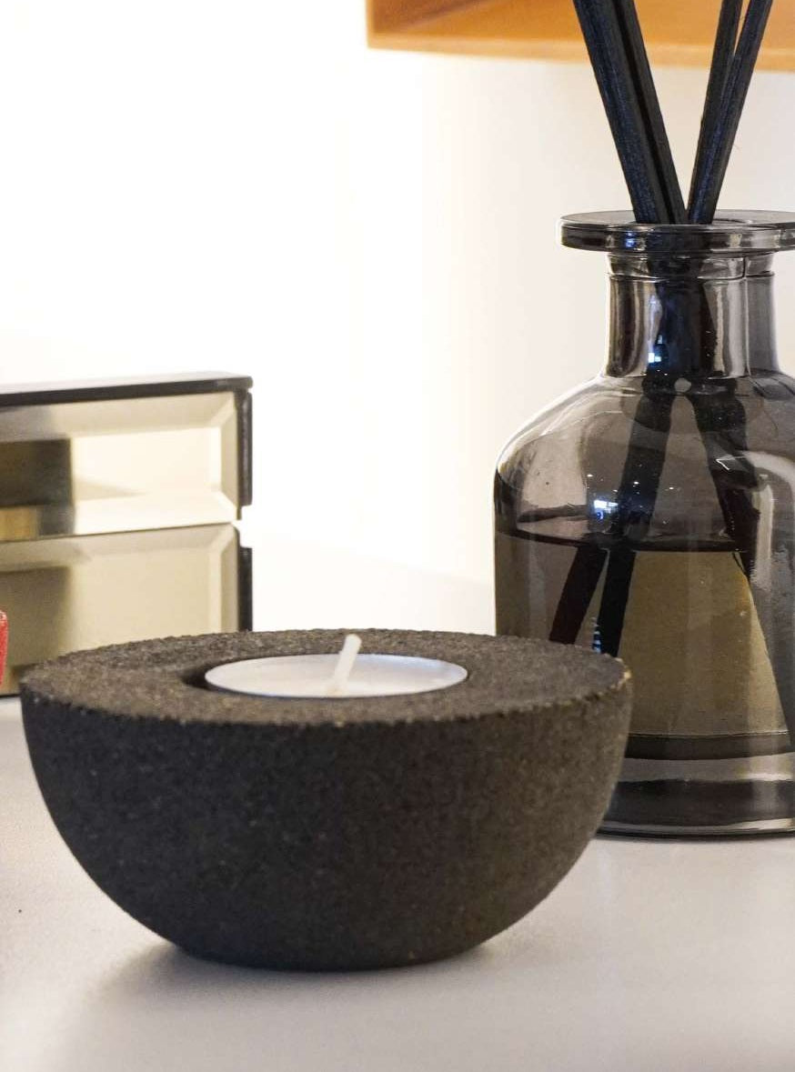 Aurora - Half Round Set of 2 Candle Holders